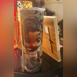 Betty Boop Black and Gray Character Tumbler 30oz